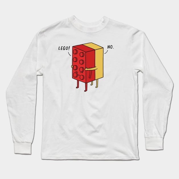 I will never lego Long Sleeve T-Shirt by ilovedoodle